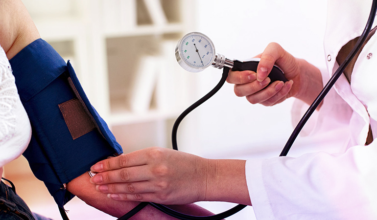 Keep your blood pressure under control to reduce the risk of stroke and an aneurysm