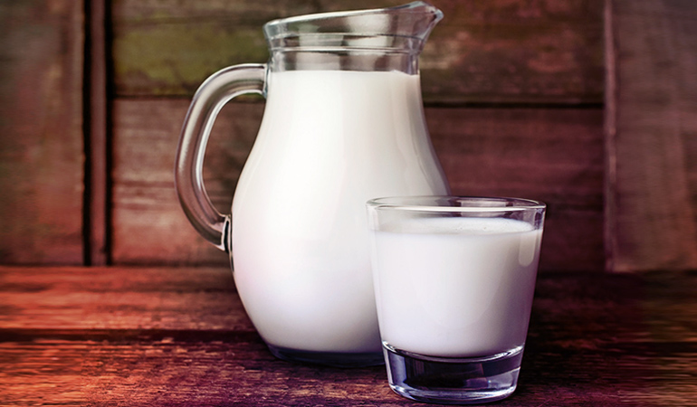  milk provides from 115 to 124 IUs in one 8 ounce glass