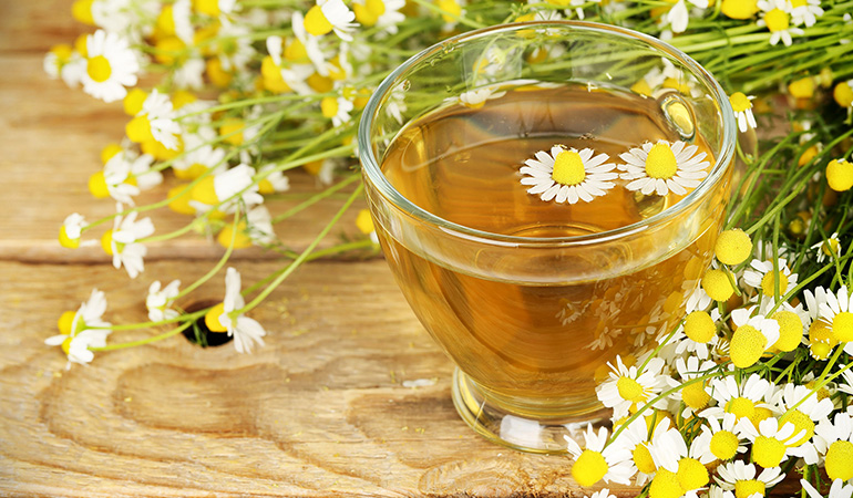 Herbal teas have calming effects.