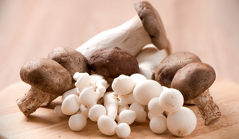Mushrooms are low in fat, which is good for those who want to lose weight