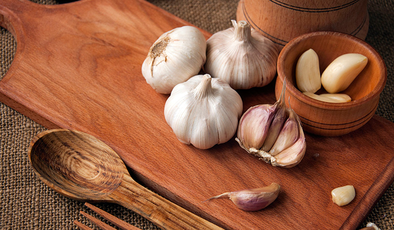 Allicin in garlic neutralizes harmful free radicals that are released upon radiation exposure.