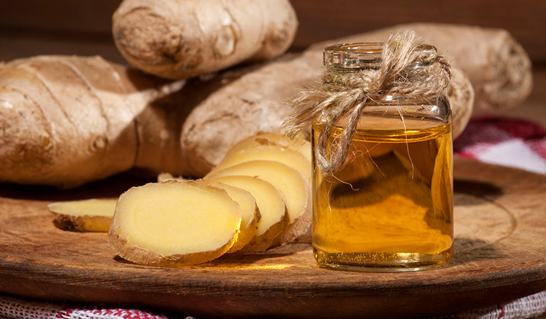 Adding ginger oil to some herbal tea and drinking it before meals can help treat indigestion.