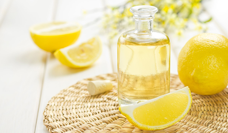 Lemon oil is full of antibacterial and anti-inflammatory properties that are useful in curing flu.