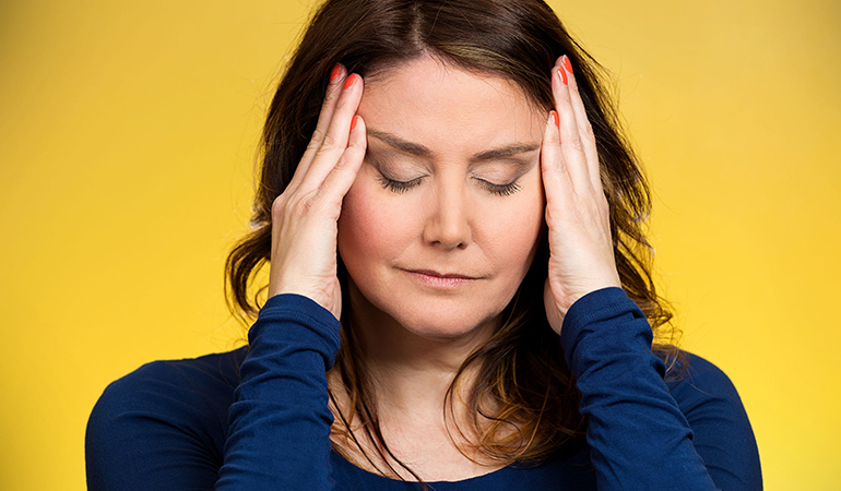 Stress causes psoriasis symptoms.