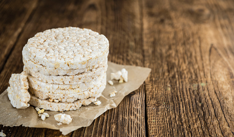 Rice cakes are low in nutrition making them unhealthy foods