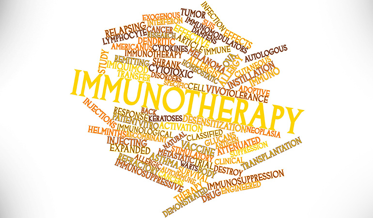 Immunotherapy is used for the treatment of kidney cancer