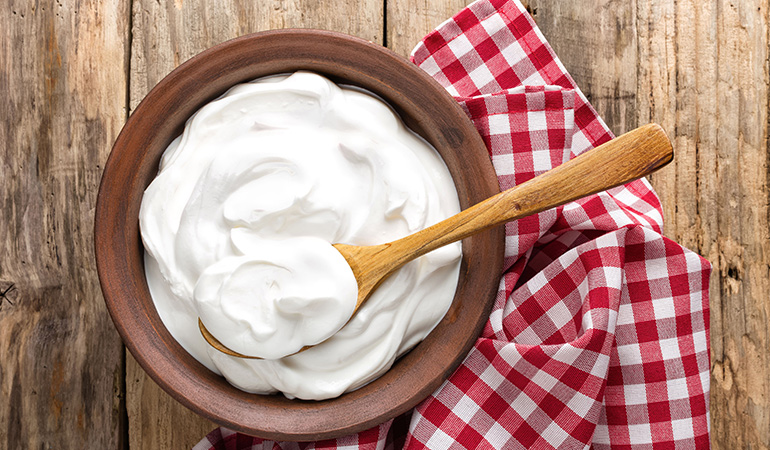 Yogurt improves gut health and increases serotonin production