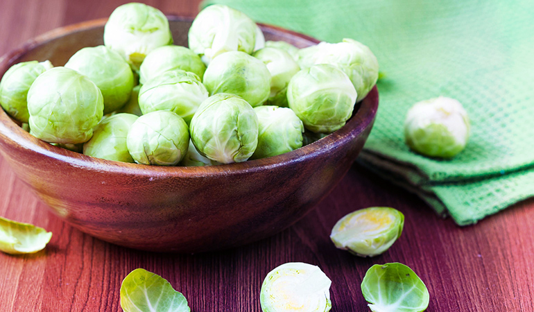 Brussel sprouts meet 20% of your folate DV.