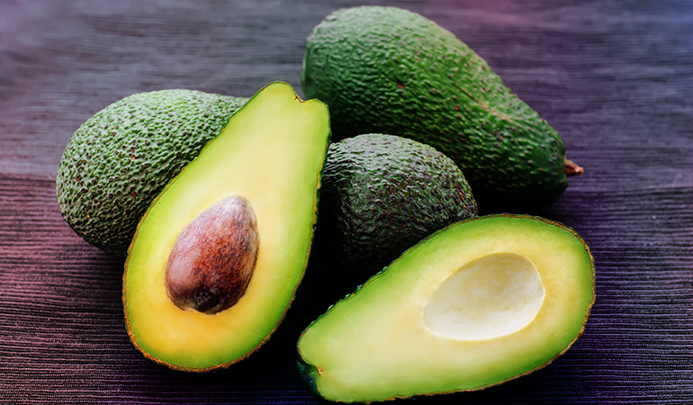 Avocados are a good source of folate