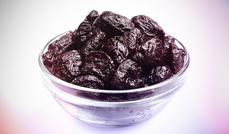 Prunes are rich in iron