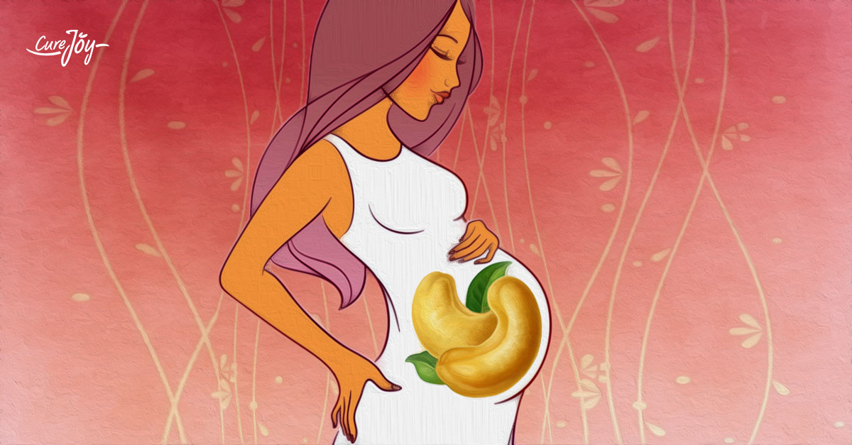 Cashews offer several benefits during pregnancy.