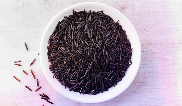 Wild rice is a good source of omega 3 fatty acids.