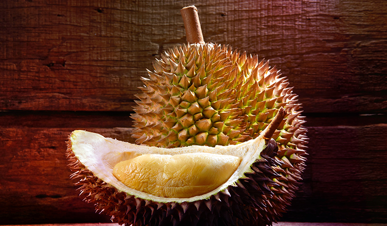 Durian has 0.68 mg of zinc.
