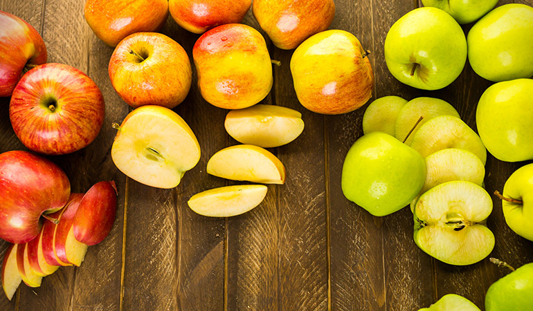 Apples are rich in magnesium.