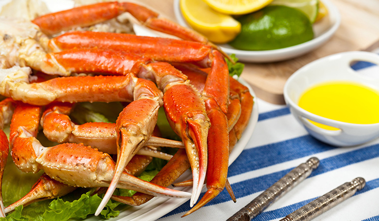 Alaska king crab has 6.5 mg of zinc per 3 oz once cooked, which gets you to 59% DV