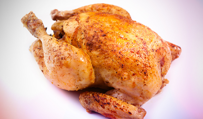 Three ounces of light meat of roast chicken has 22 mcg of selenium.