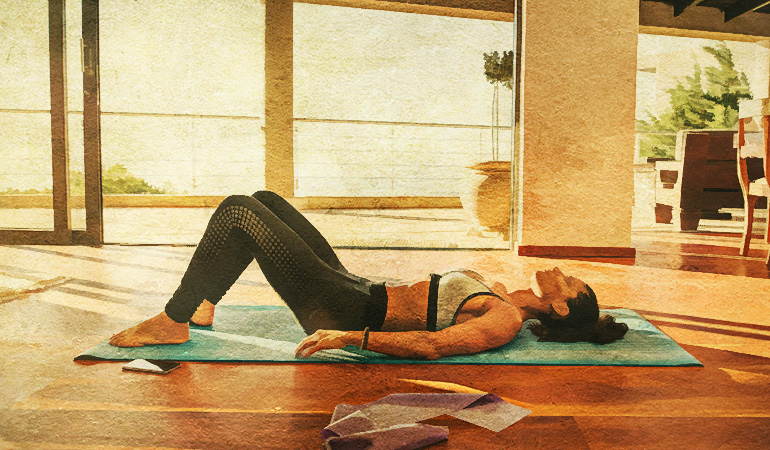 Constructive rest position relieves psoas muscle. 