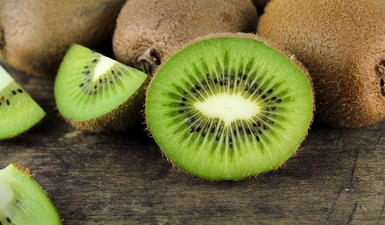 1 cup of kiwifruit: 166.9 mg of vitamin C (185.4% DV)