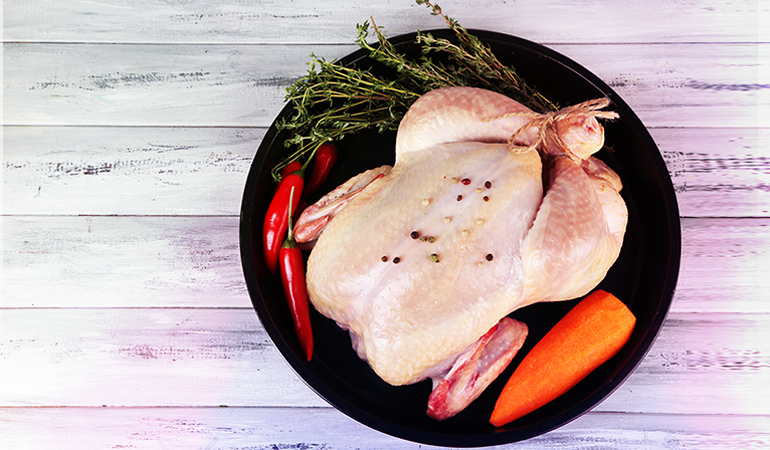 3oz of chicken contains 0.66–1.45 mg of CoQ10.