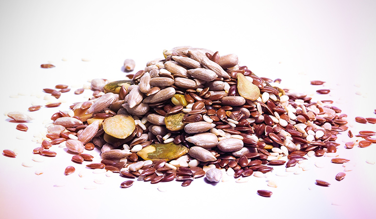 Sesame seeds contain 5.855 gm of omega 6 fatty acids.