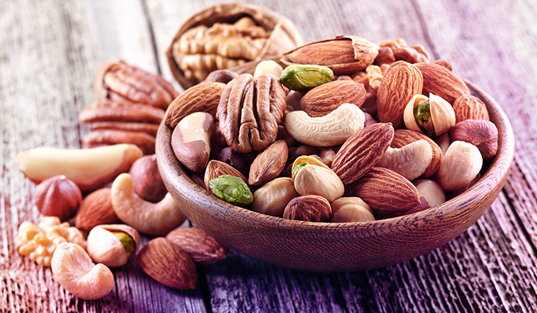 An ounce of almonds has 0.8 mg of boron.